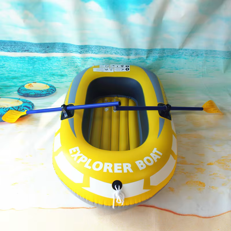 Petit bateau gonflable de loisirs aquatiques en PVC, bateau de pêche gonflable pour 2 personnes, bateau à dérive