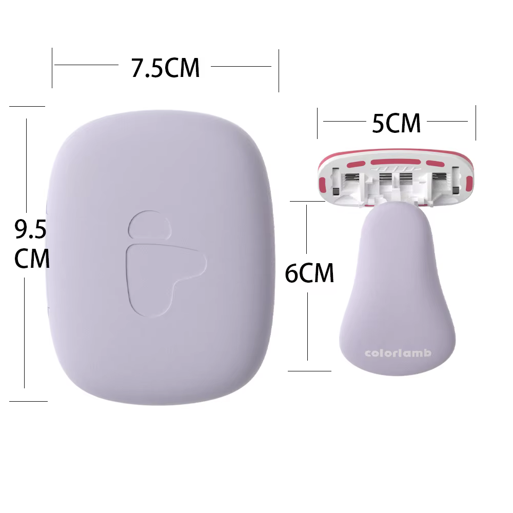 Colorlamb Portable femmes rasoir pour rasage Bikini jambe cheveux corps privé manuel