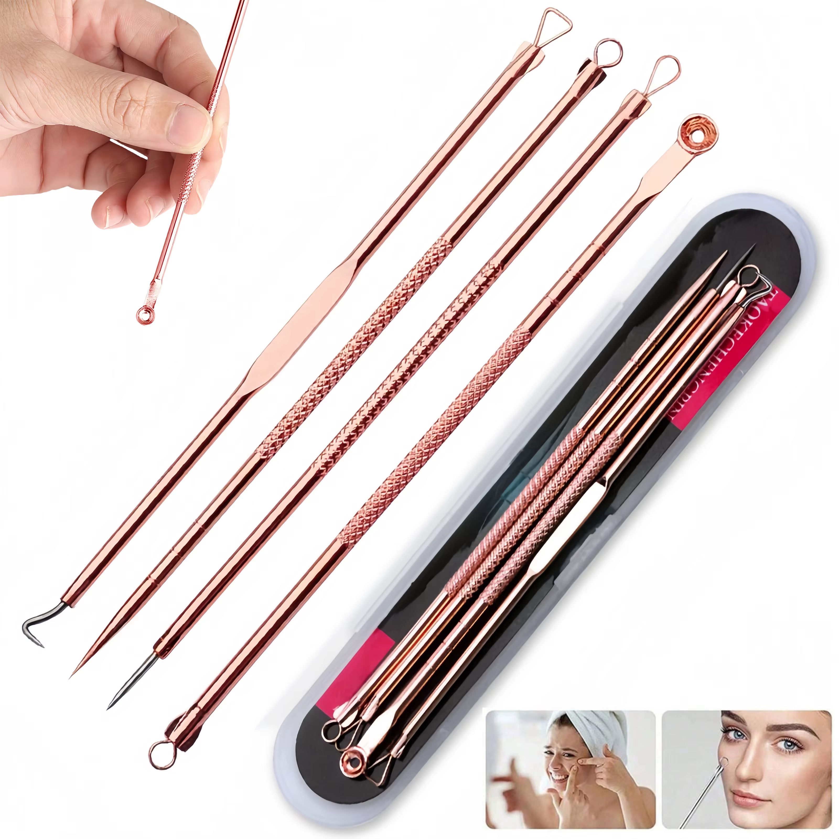 Extracteur de boutons et de comédons