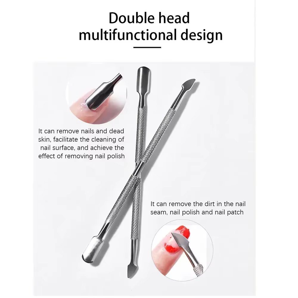 CuemployPusher-Outils de manucure en acier inoxydable