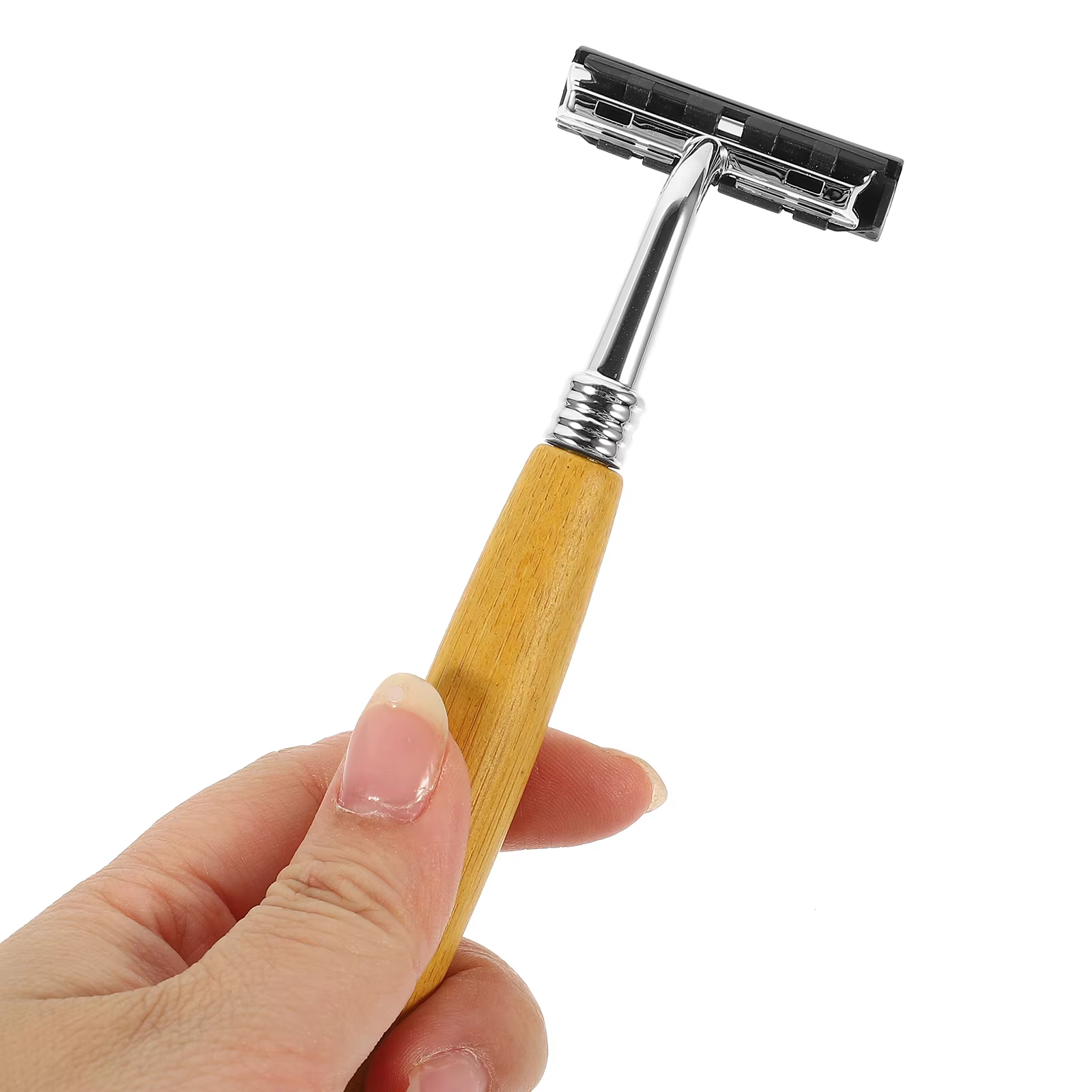 Rasoir de sécurité avec manche en bambou
