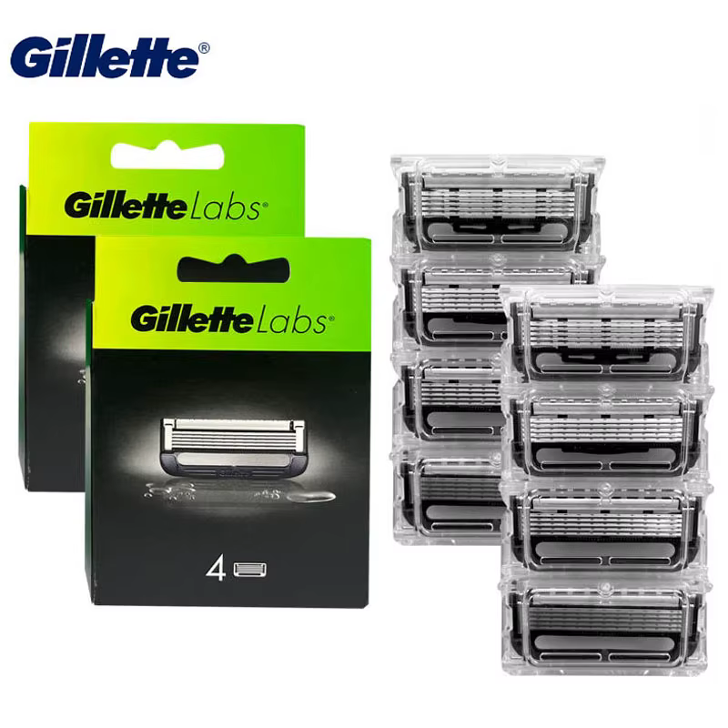 Gillette Labs Recharges de lames de rasoir pour hommes compatibles avec les poignées de rasoirs