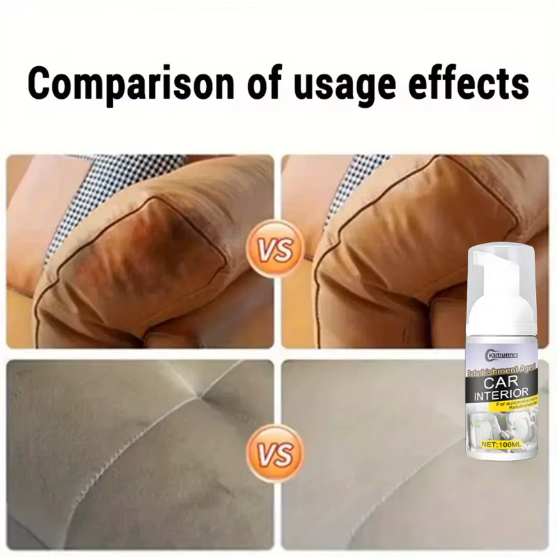 Nettoyant mousse multi-usages pour l'intérieur de la voiture, pour nettoyer les sièges, les tapis, le plafond et le tableau de bord