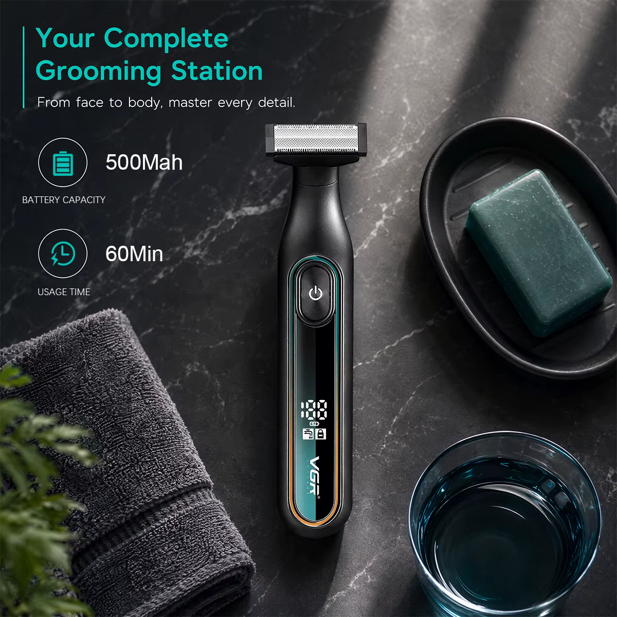 VGR tondeuse tondeuse à barbe pour hommes rasoir electrique homme rasoir homme Le rasoir Professionnel Rasoir