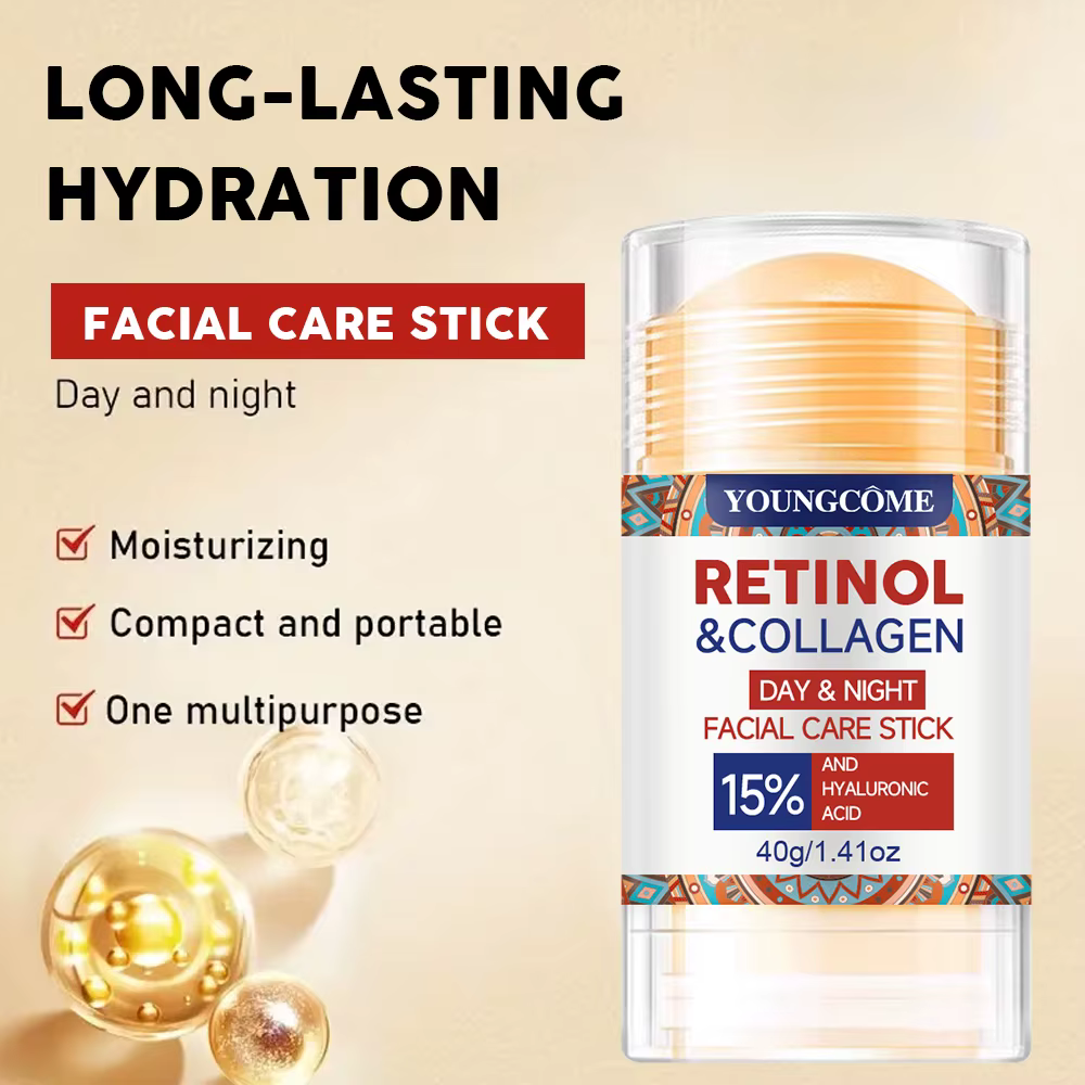 Stick de soin du visage jour et nuit au rétinol et au collagène