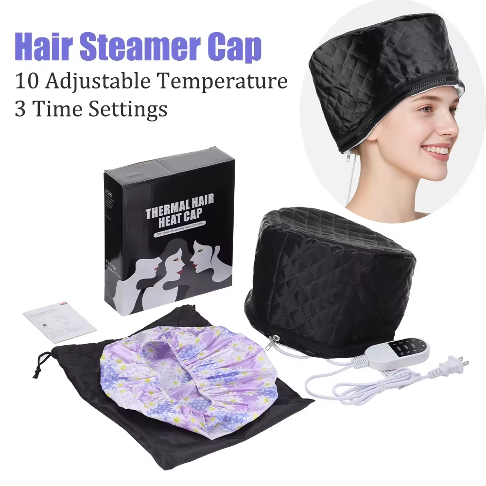 Casque chauffant électrique professionnel pour soins capillaires, traitement thermique, soin profond, coloration, SPA