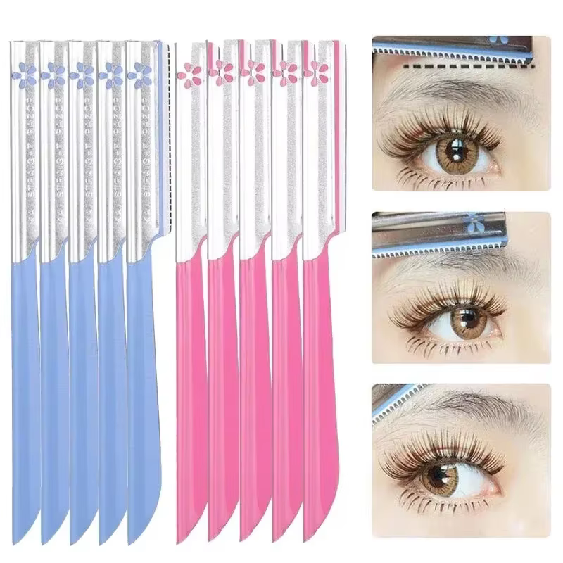 5/10 pièces rasoir pour le visage tondeuse sourcils épilateur ensembles pour femmes maquillage beauté