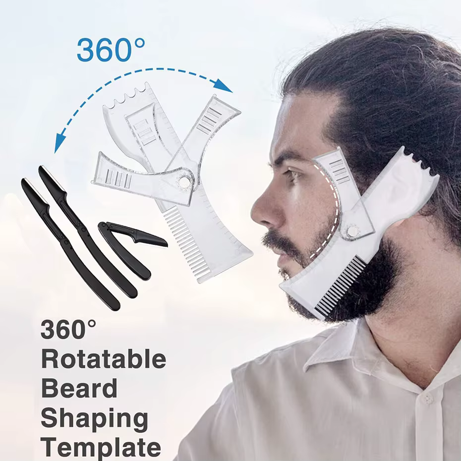 Kit de peigne réglable pour façonner la barbe