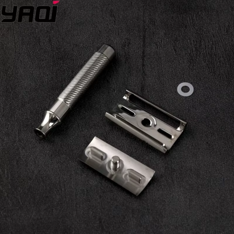 Rasoir de sécurité Yaqi Slant 37 en acier inoxydable 2026 avec angle de lame de précision pour un rasage impeccable et une peau lisse – Offre à durée limitée