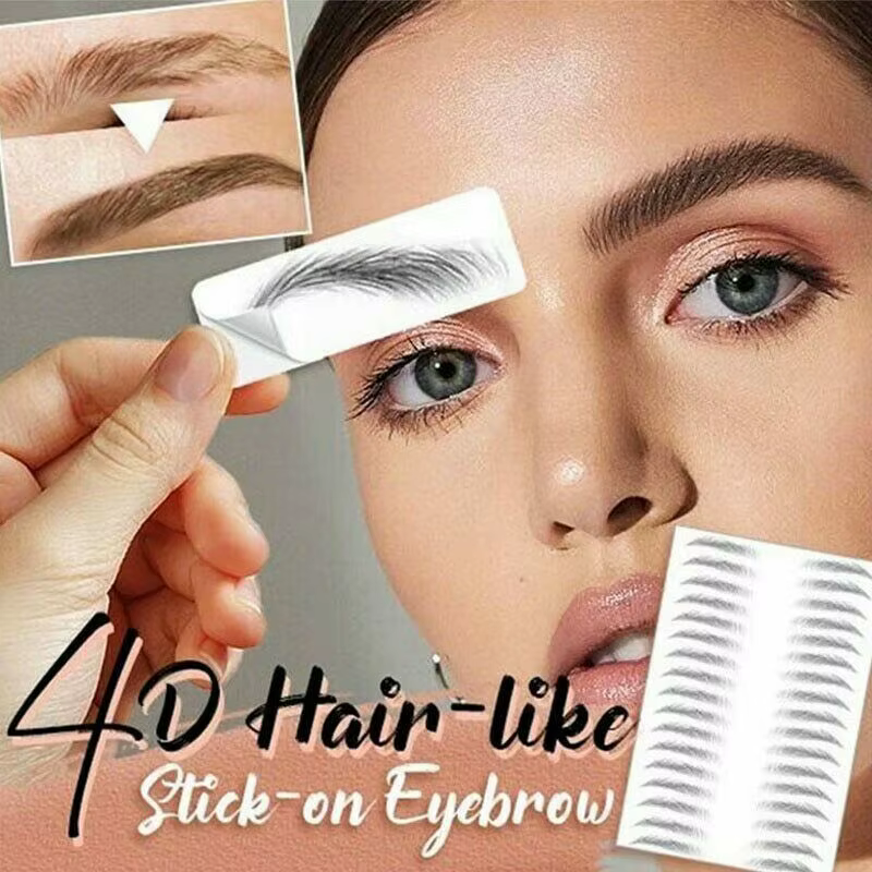 Autocollant de tatouage de sourcils à base d'eau