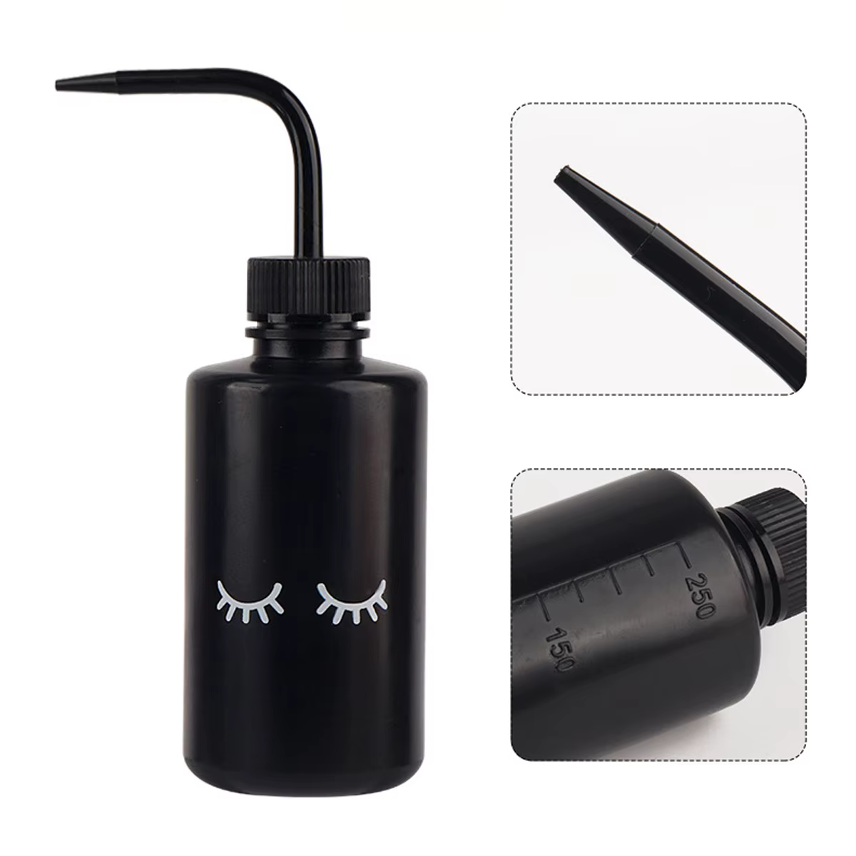Solution de nettoyage à usage unique spécialement conçue pour les extensions de cils