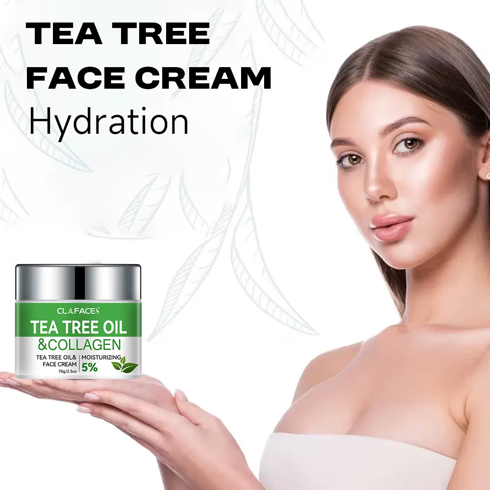 CLAFACES Crème pour le visage à l'huile d'arbre à thé Anti-âge et élimination des taches de rousseur