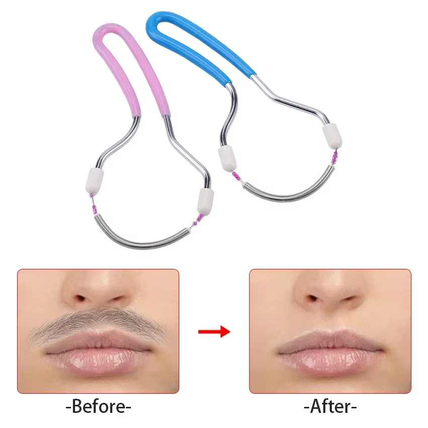 Épilateur facial pour femmes. Élimine les poils indésirables sur le dessus des lèvres