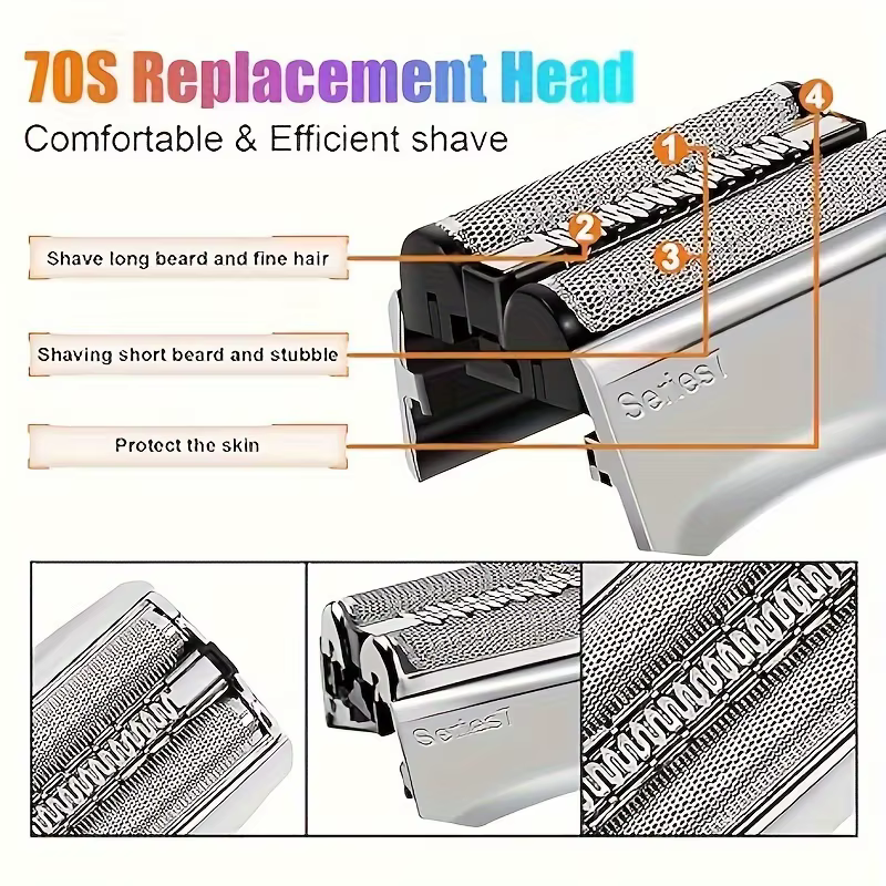 Remplacement de rasage de barbe électrique pour lame de rasoir Braun série 7 70S 790cc 720 720s 740 tête