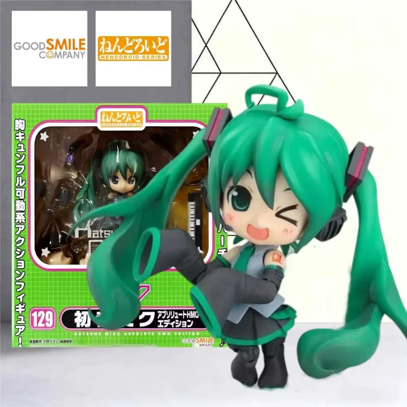 Nendoroid # 129 ABSOLUTE HMO Ver. Figurine d'anime en PVC mobile de 10 cm avec autocollants pour clavier, batterie et yeux