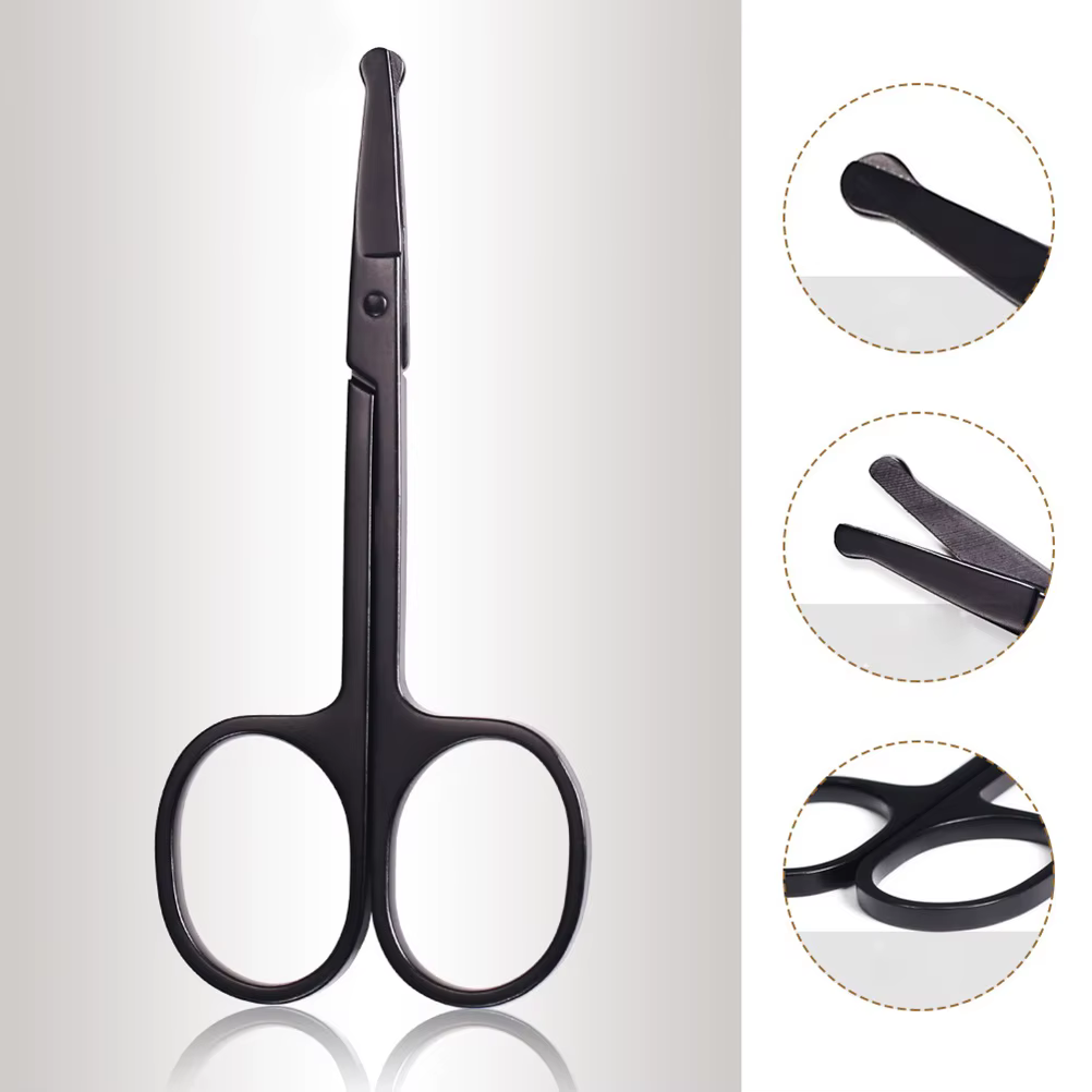 Kit de peigne à barbe avec ciseaux et brosse