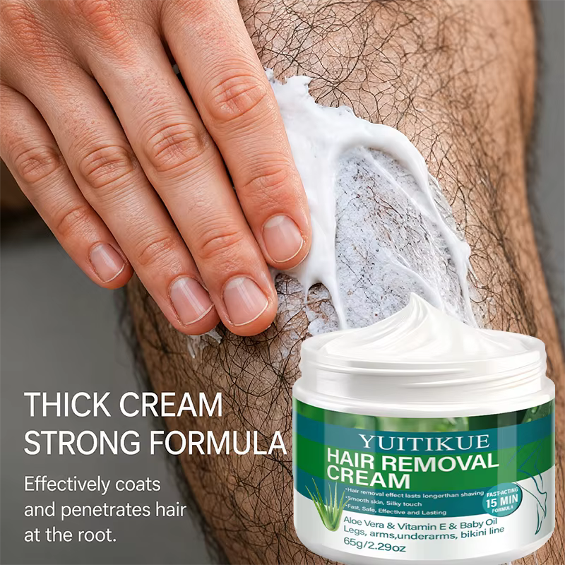 Crème dépilatoire à l'aloe vera et à la vitamine E 65g
