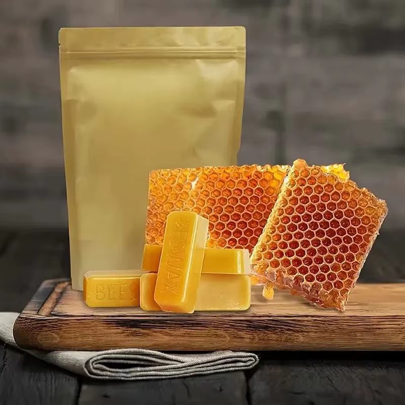 Blocs de cire d'abeille pure, matériau d'épilation de haute qualité, pour travaux manuels, fabrication de bougies, sans alimentation électrique, 4/8 pièces