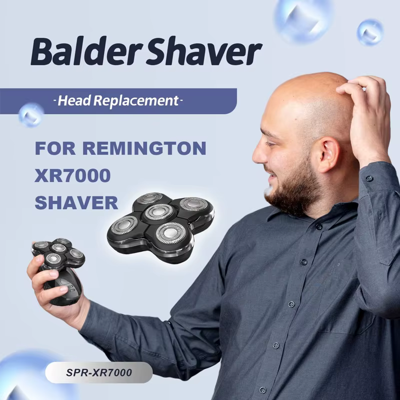 Tête de rechange compatible avec le rasoir électrique Remington Bald Head Balder Pro XR7000 & XR1500 & XR1501