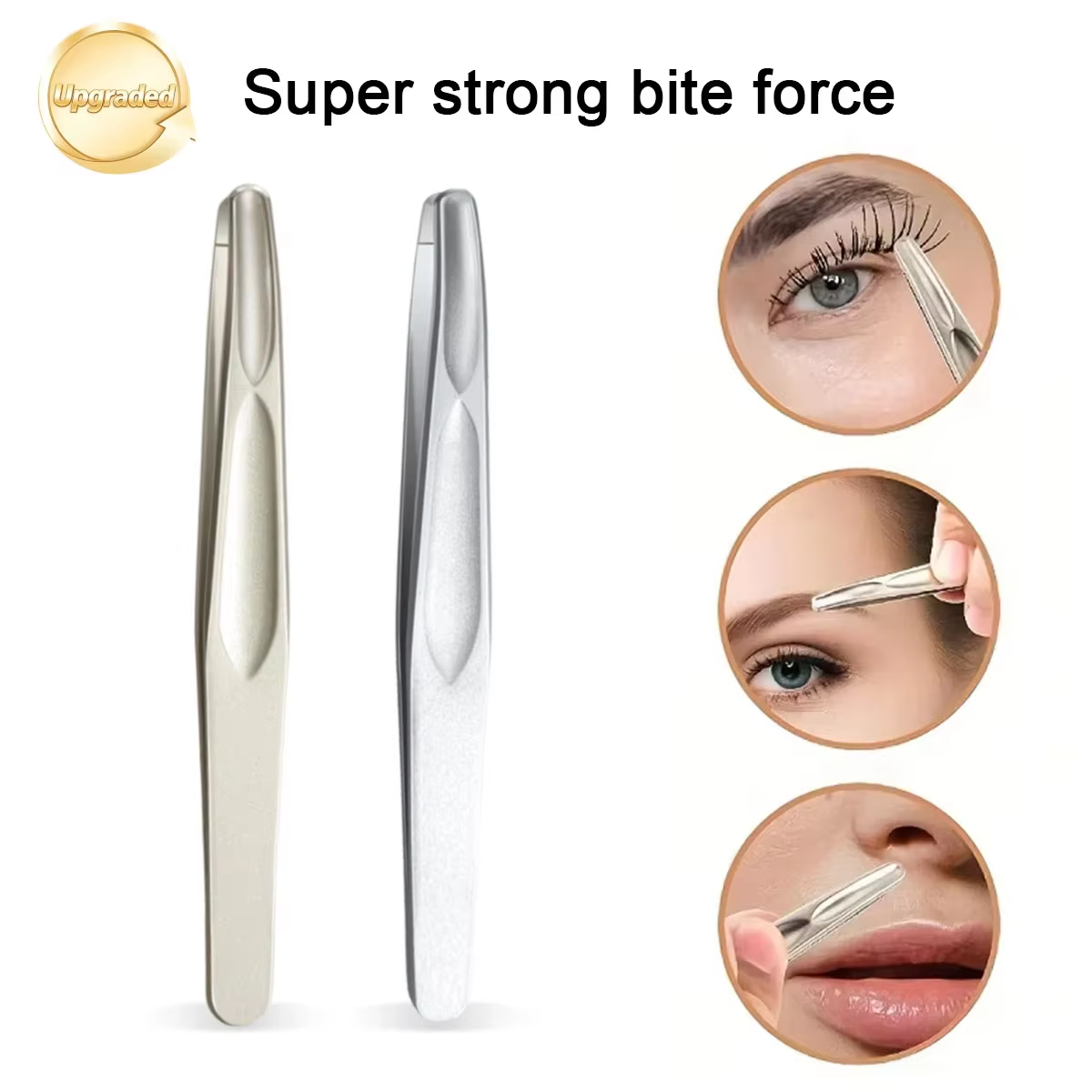 Pinces à sourcils en acier inoxydable pour l'épilation