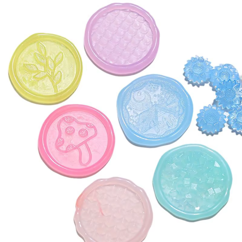 Pellets de cire de tournesol transparents, transparents, pour sceaux de cire, cartes d'invitation, emballage cadeau de noël, enveloppe, 100 pièces