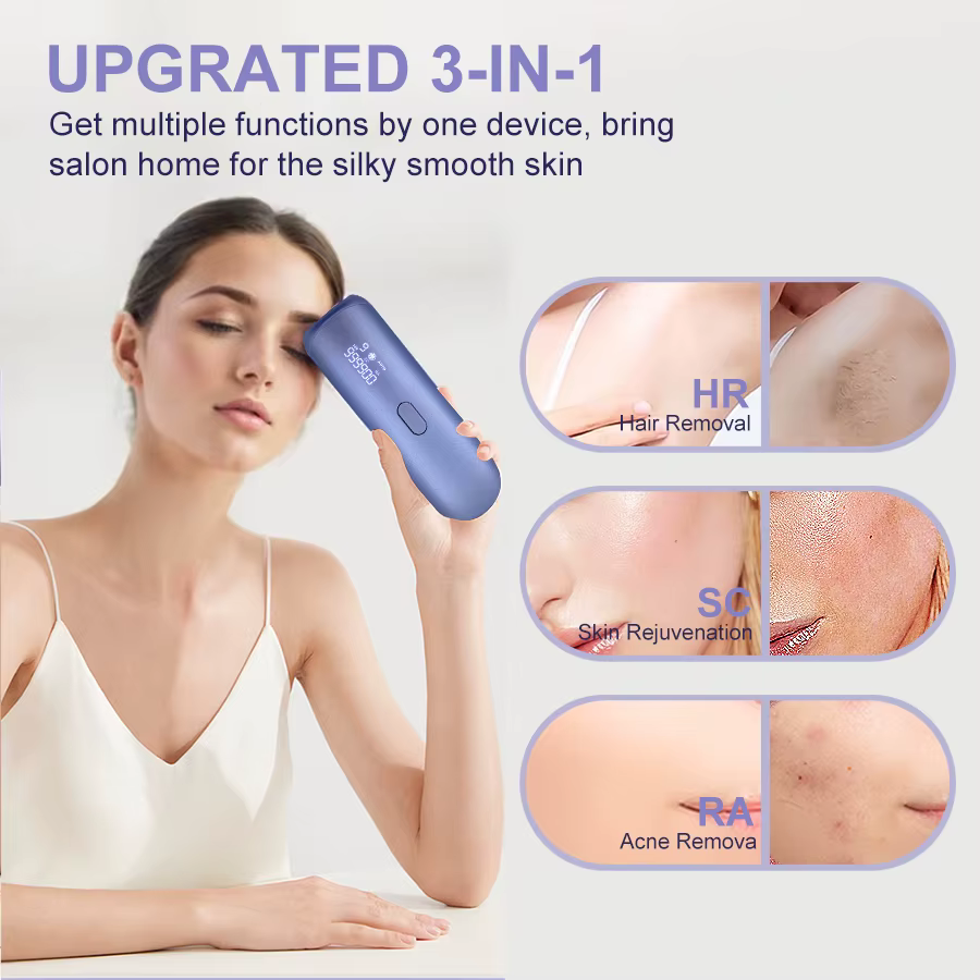 Épilation au Laser rafraîchissant 3 en 1
