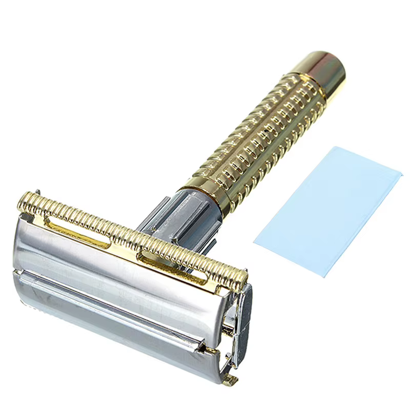 Rasoir de sécurité de Style rétro exquis de haute qualité avec poignée de boîte