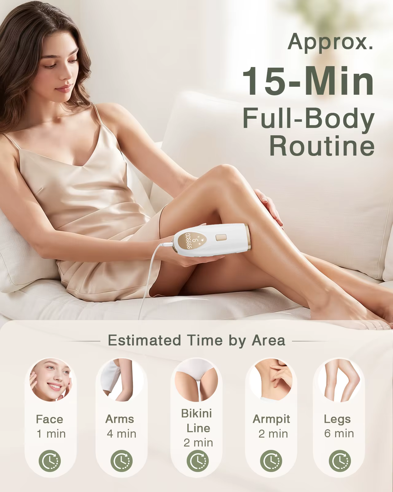 Épilation IPL avec fonction de refroidissement par glace pour femmes