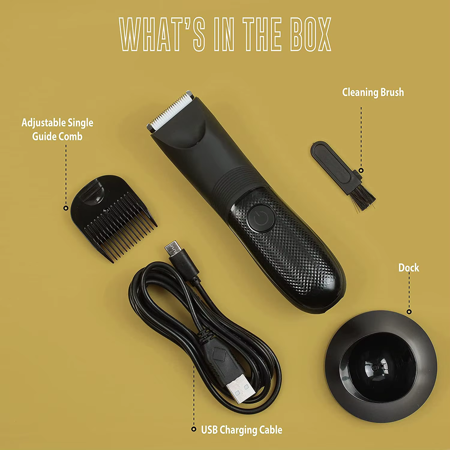 Tondeuses à barbe tondeuse à cheveux corps USB Rechargeable sûr étanche lame en céramique tête