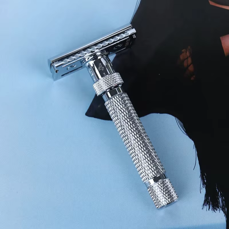 Yaqi – rasoir de sécurité réglable en couleur chromée, coupe finale