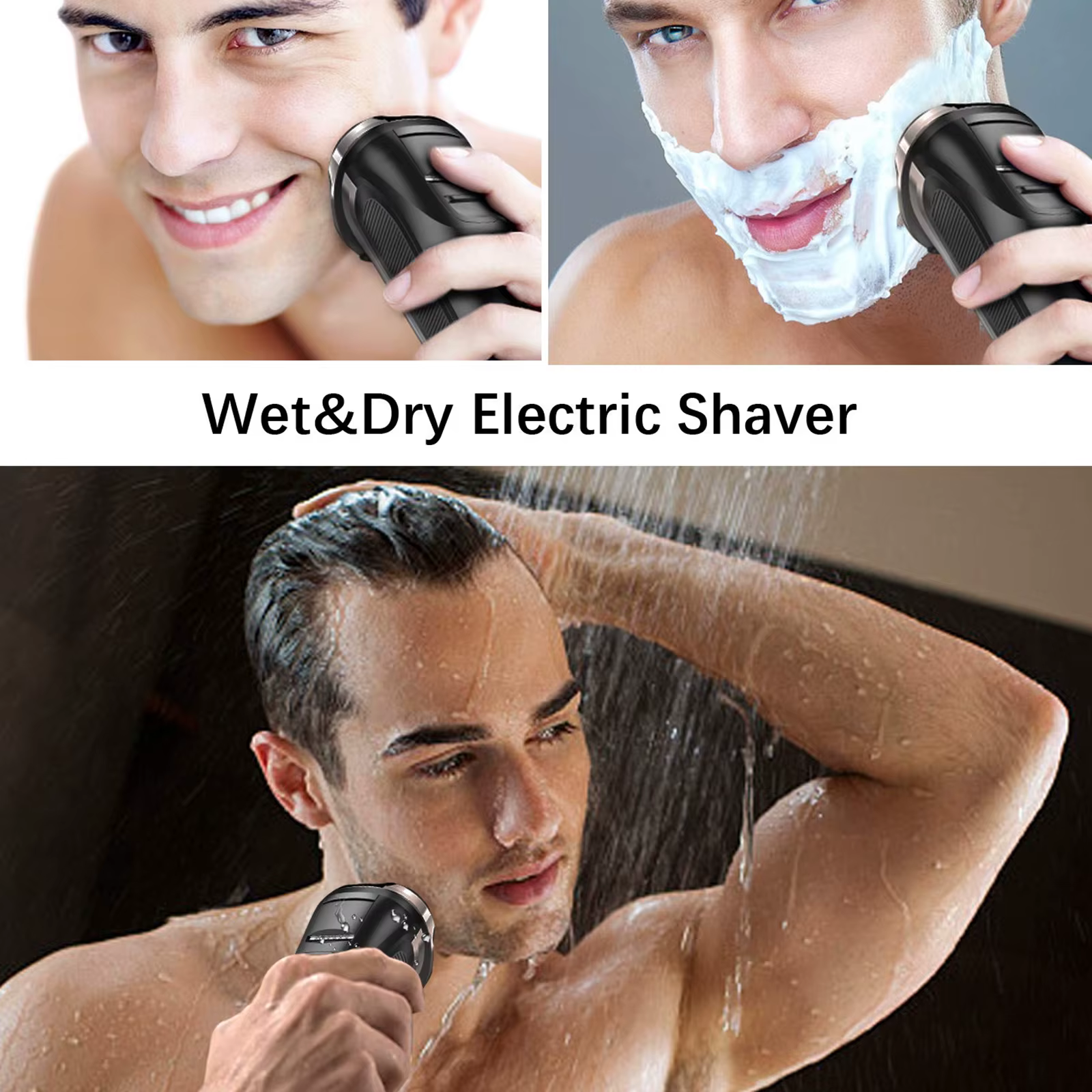 2025 nouveaux rasoirs à barbe pour hommes rasoir électrique sans fil USB Rechargeable Triple lames