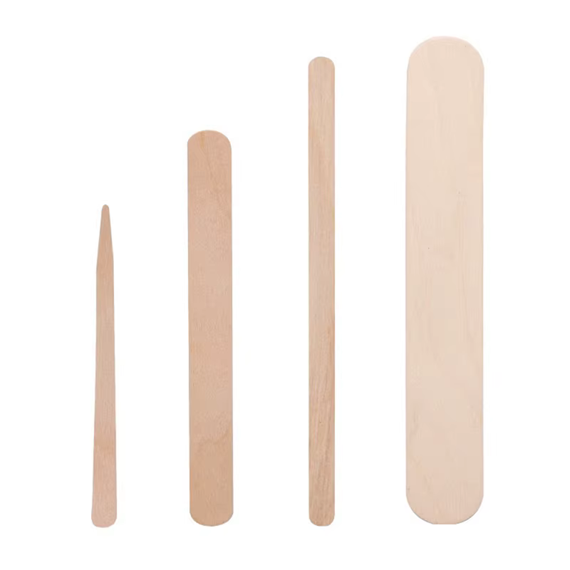Bâtons d'épilation jetables en bois pour femmes