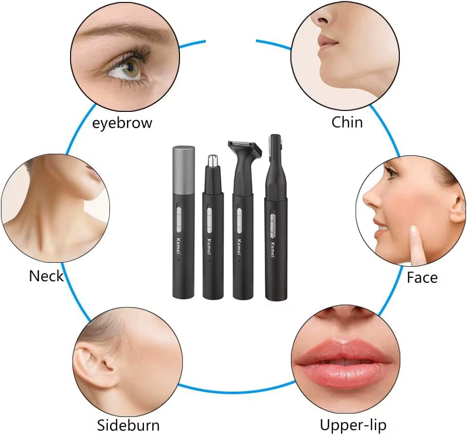 Kemei 6668 tout en un stylo nez tondeuse pour hommes femmes électrique