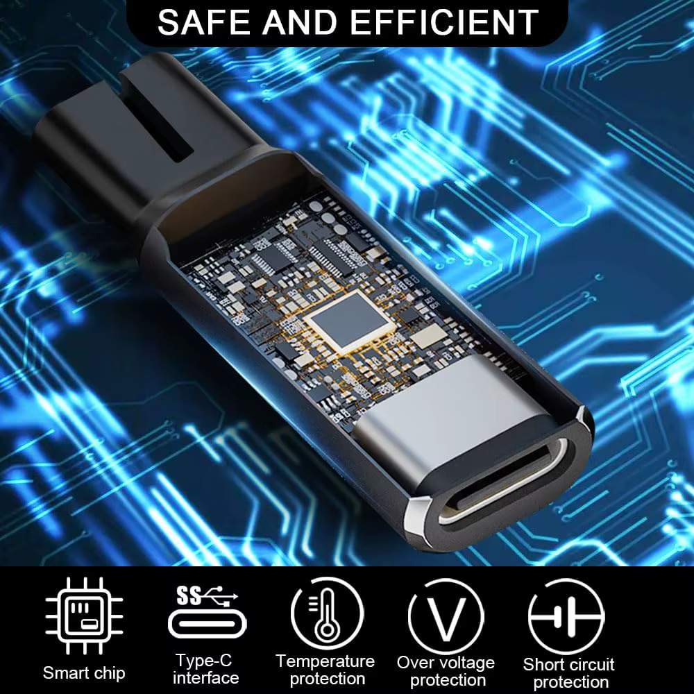 Adaptateur de chargeur de rasoir KVIFO 5V Type-C pour tondeuse à barbe Philips OneBlade QP2724 QP2834 QP1424 QP1924 QP4631