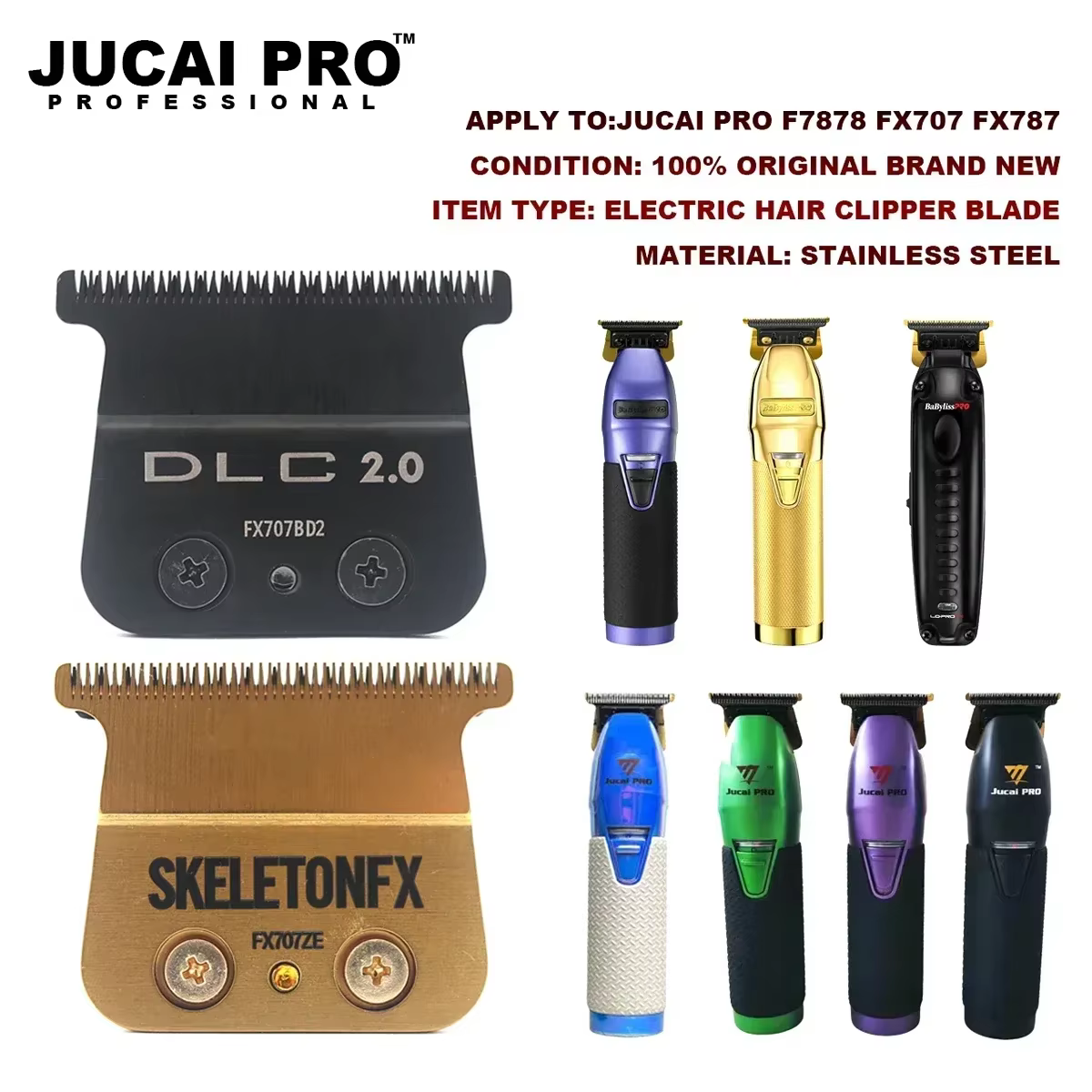 Compatible avec BabylissPRO 707Z JUCAI F7878