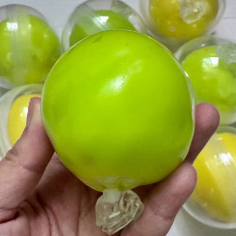 Jouet anti-stress en pâte à modeler fait main, motif citron et pomme, avec son craquant, doux et à rebond lent, pour la relaxation
