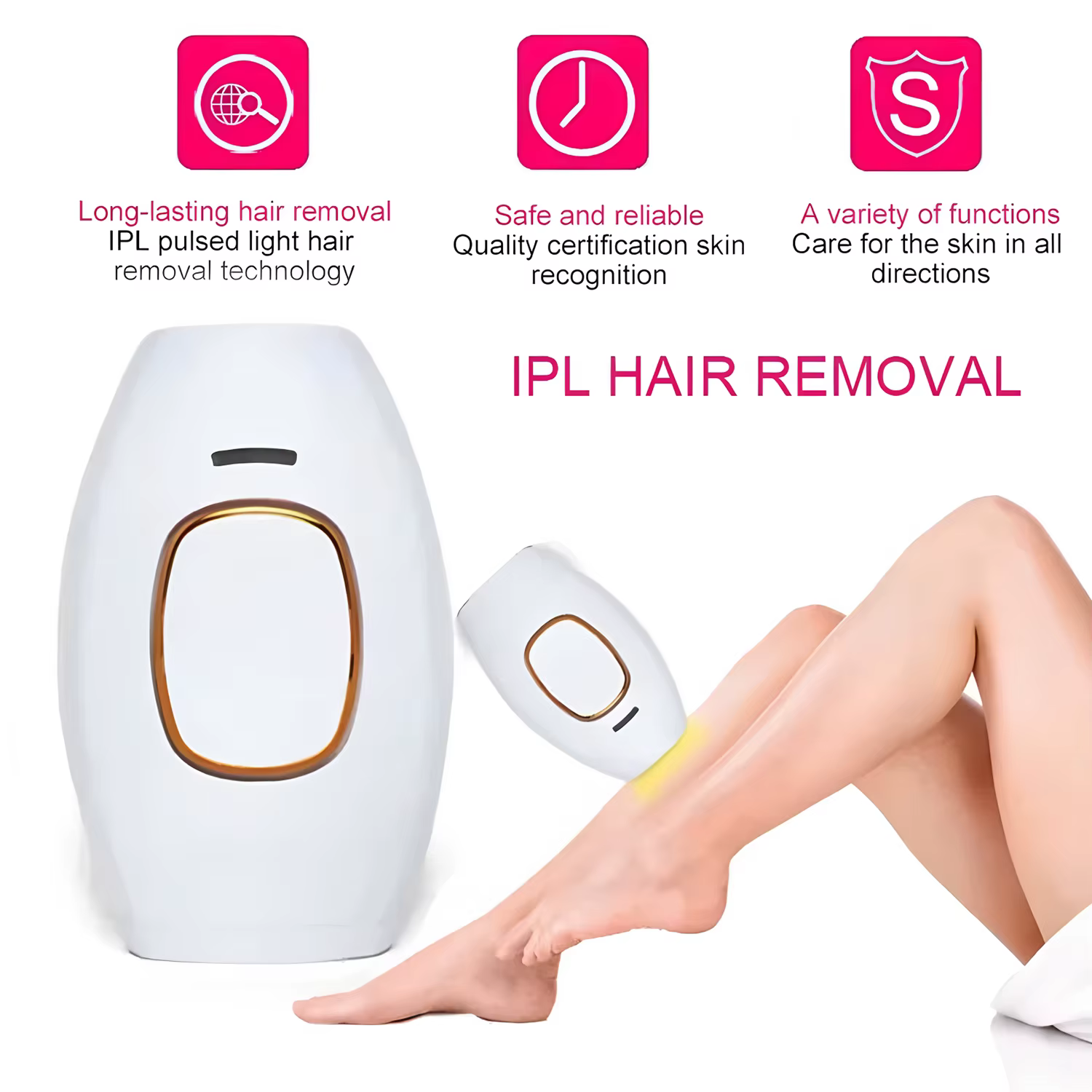 Épilateur Laser électrique indolore pour hommes et femmes