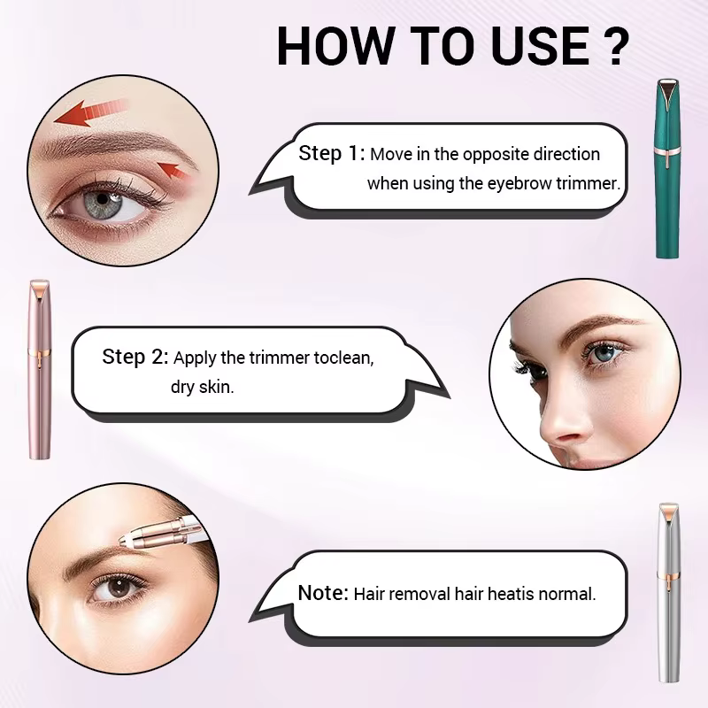Tondeuse à sourcils, rasoir facial portable