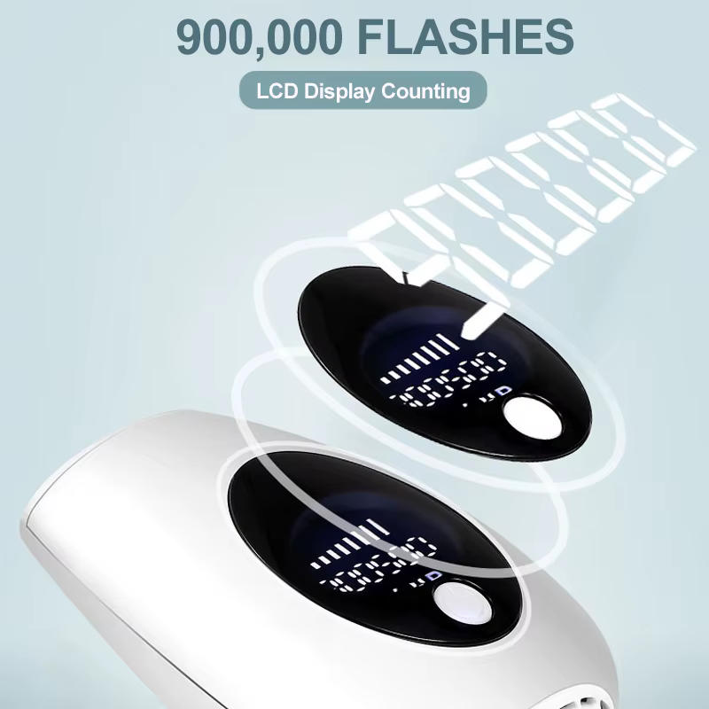 Combiné d'épilation au laser portable Vancostar 900000 Flashes Épilateur permanent indolore pour femme à la maison