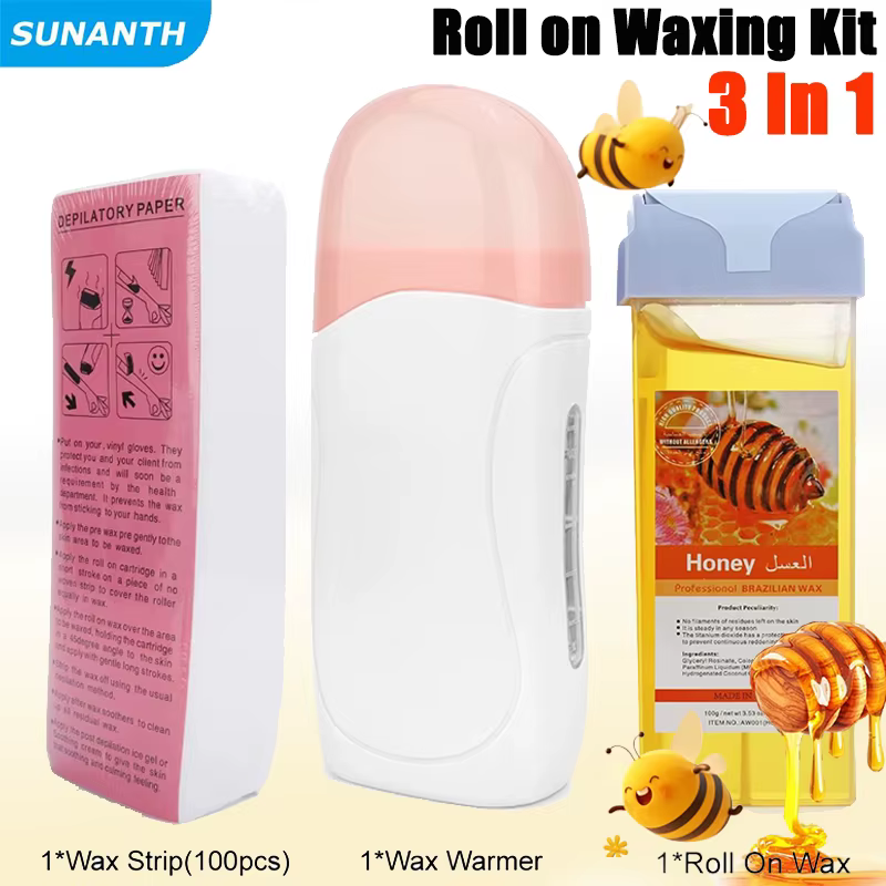 Kit de cire à rouler unisexe