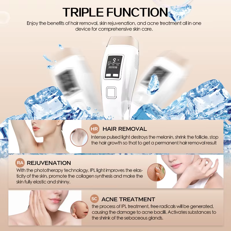 Épilateur Laser 4 en 1 IPL
