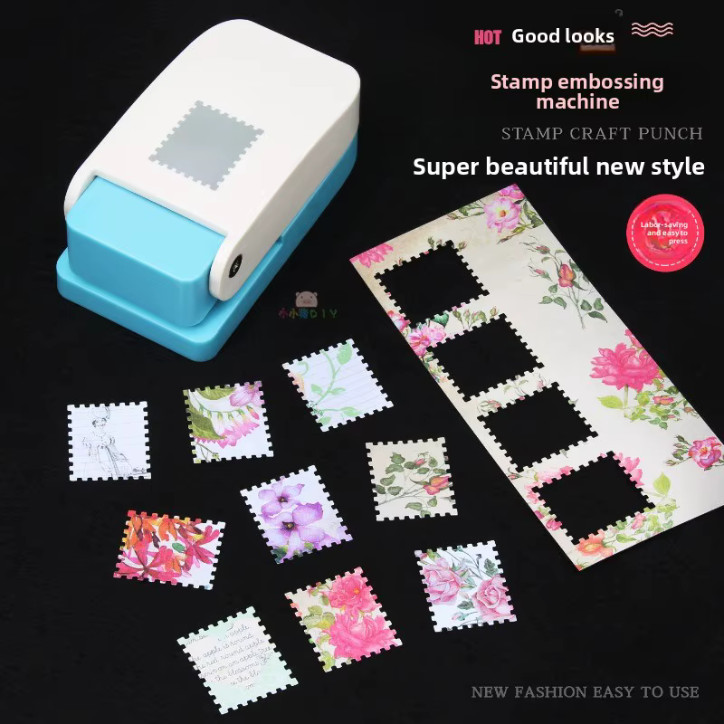 Nouveau Machine à gaufrer en forme de timbre, bricolage, gaufreur fait à la main, artisanat et outil de Scrapbooking, bordure de tampon, poinçon de bricolage