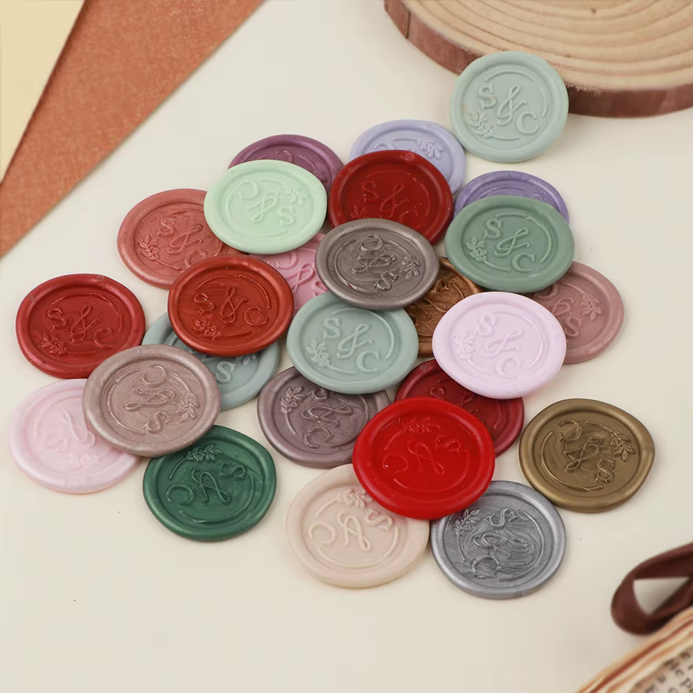 Autocollants de sceau de cire de mariage personnalisés Sceaux de cire personnalisés Sceaux de cire auto-adhésifs Sceaux de cire personnalisés Sceaux de cire avec logo personnalisé