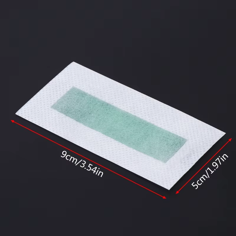 10x épilation épilateur dépilatoire bandes cire froide tampon papier pour le visage non tissé