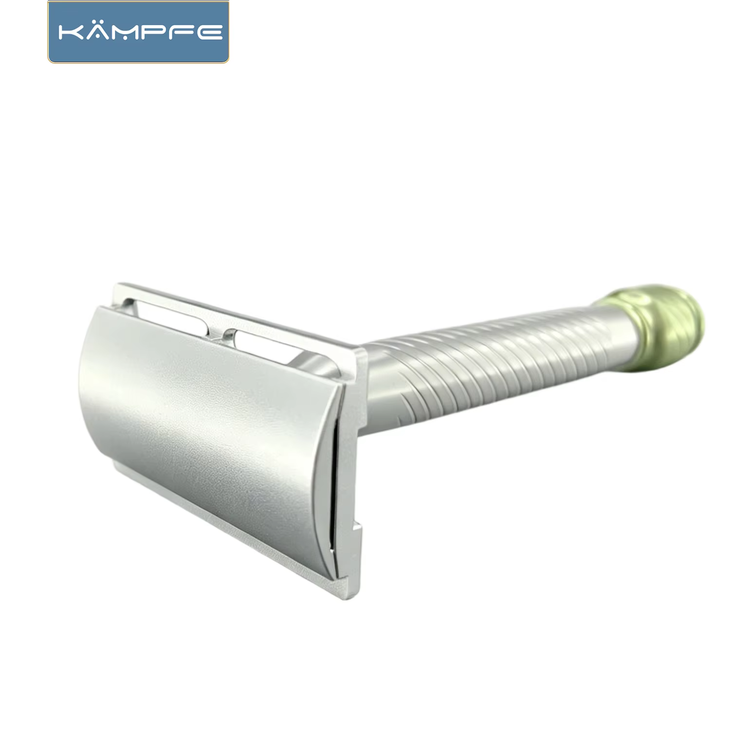 Rasoir de sécurité manuel traditionnel à double tranchant KAMPFE en aluminium CNC pour rasage humide