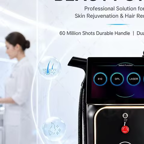 Machine d'épilation indolore 4-en-1 Soprano Titanium Ice Platinum RF Diode 755 808 940 1064nm 4 Ondes PICO Laser ND:YAG 2026