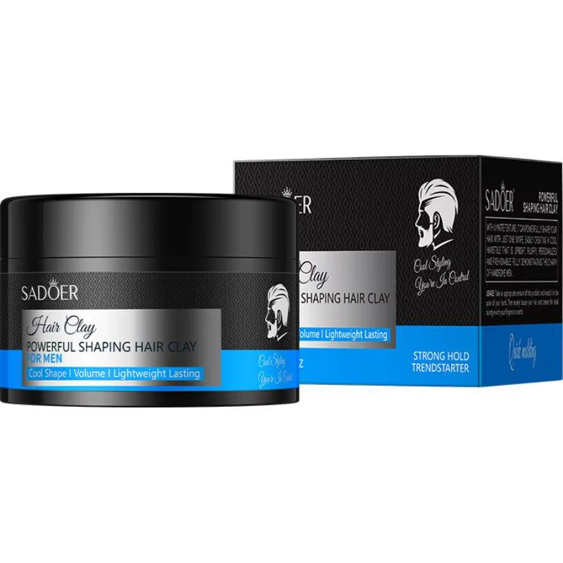 Cire coiffante pour hommes, tenue forte, fini mat, crème volumisante longue durée pour la coiffure masculine