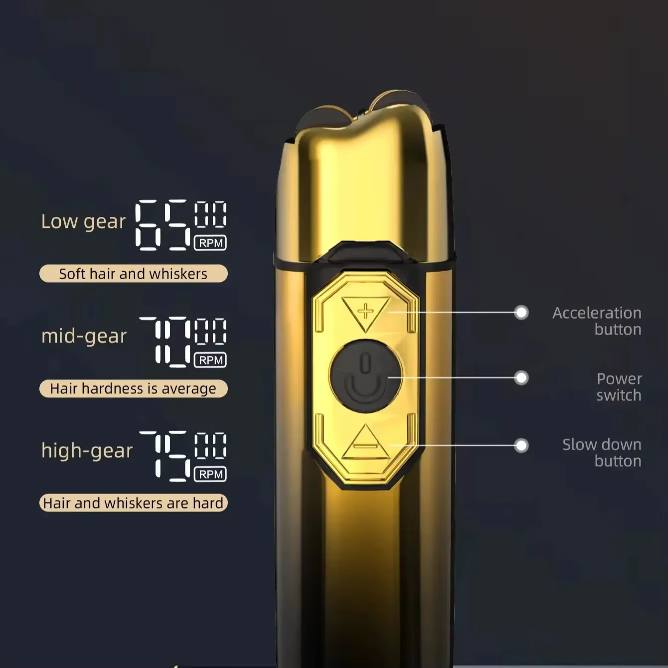 Rasoir électrique rechargeable Kemei TX10 pour hommes