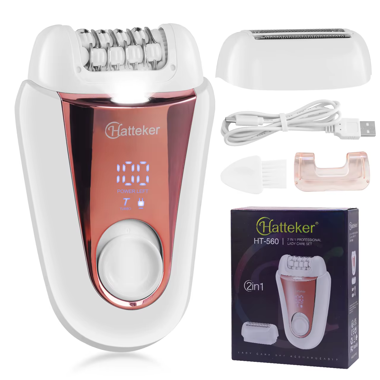 Épilateurs 2-en-1 Hatteker pour femmes