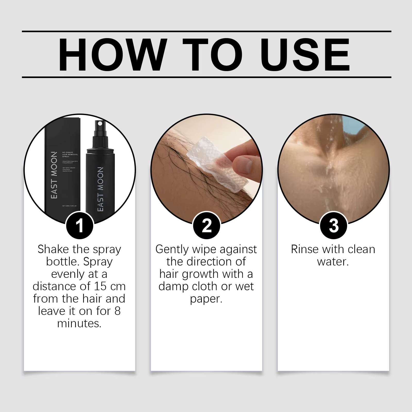 Spray dépilatoire quotidien pour hommes